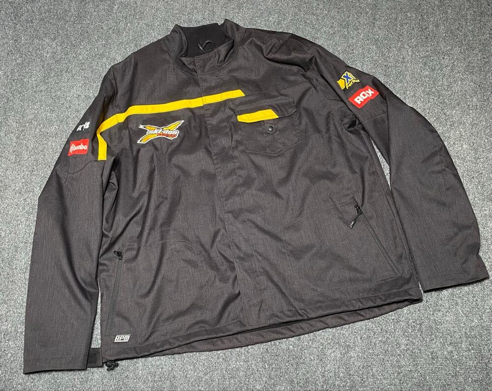 BRP Team Ski-Doo Pit Crew Jacket Black Men’s 3XL w/ Sponsor Logos On Sleeves